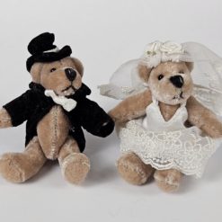 SunKid Teddybär "Brautpaar" Miniatur, 9 cm