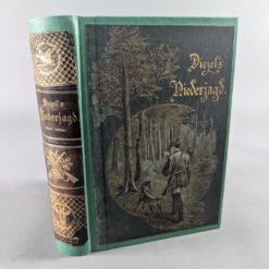 Diezels Niederjagd Berlin 1892 814 Seiten mit 12 Jagdhunde im Farbendruck